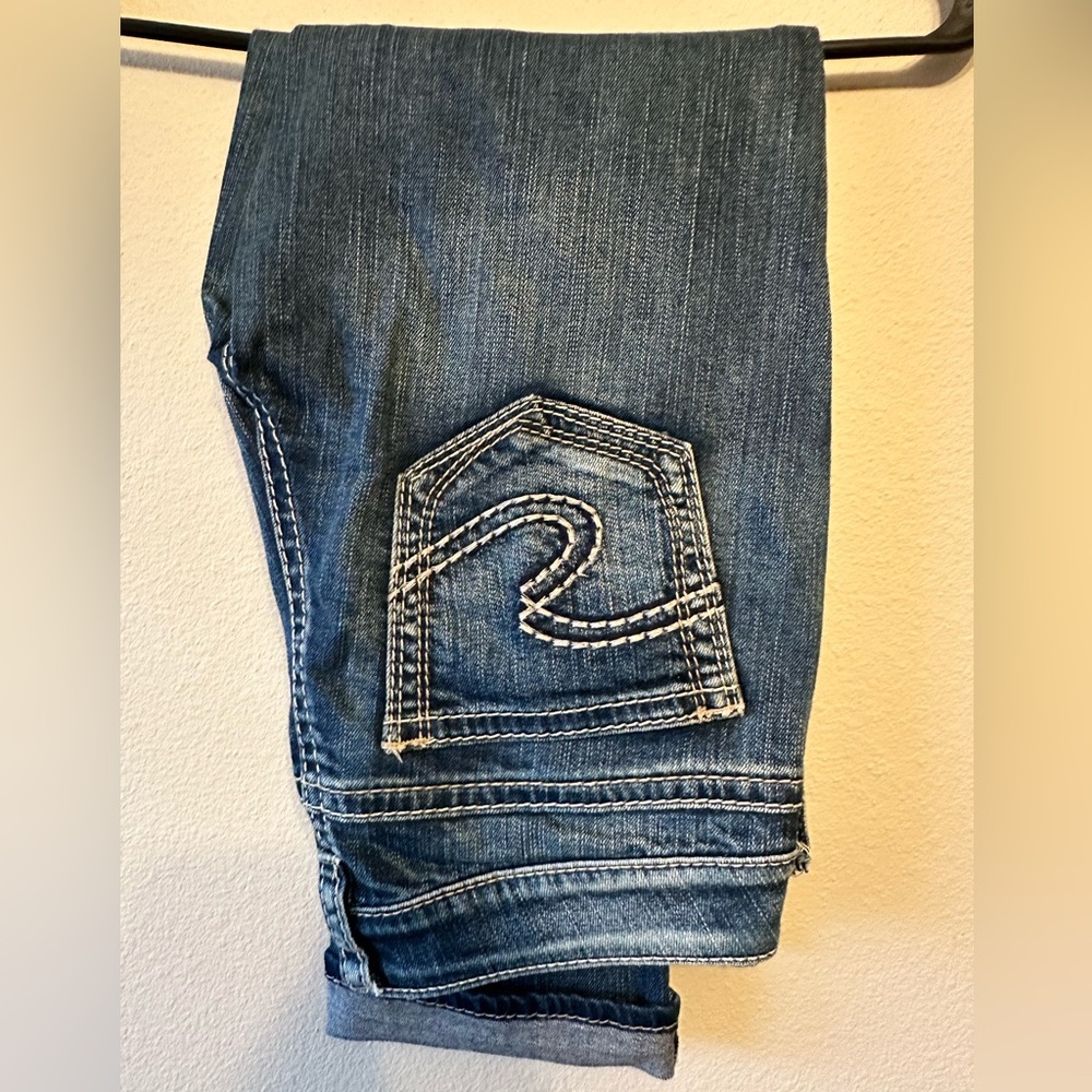 Silver Aiko Blue Denim Capri Women
